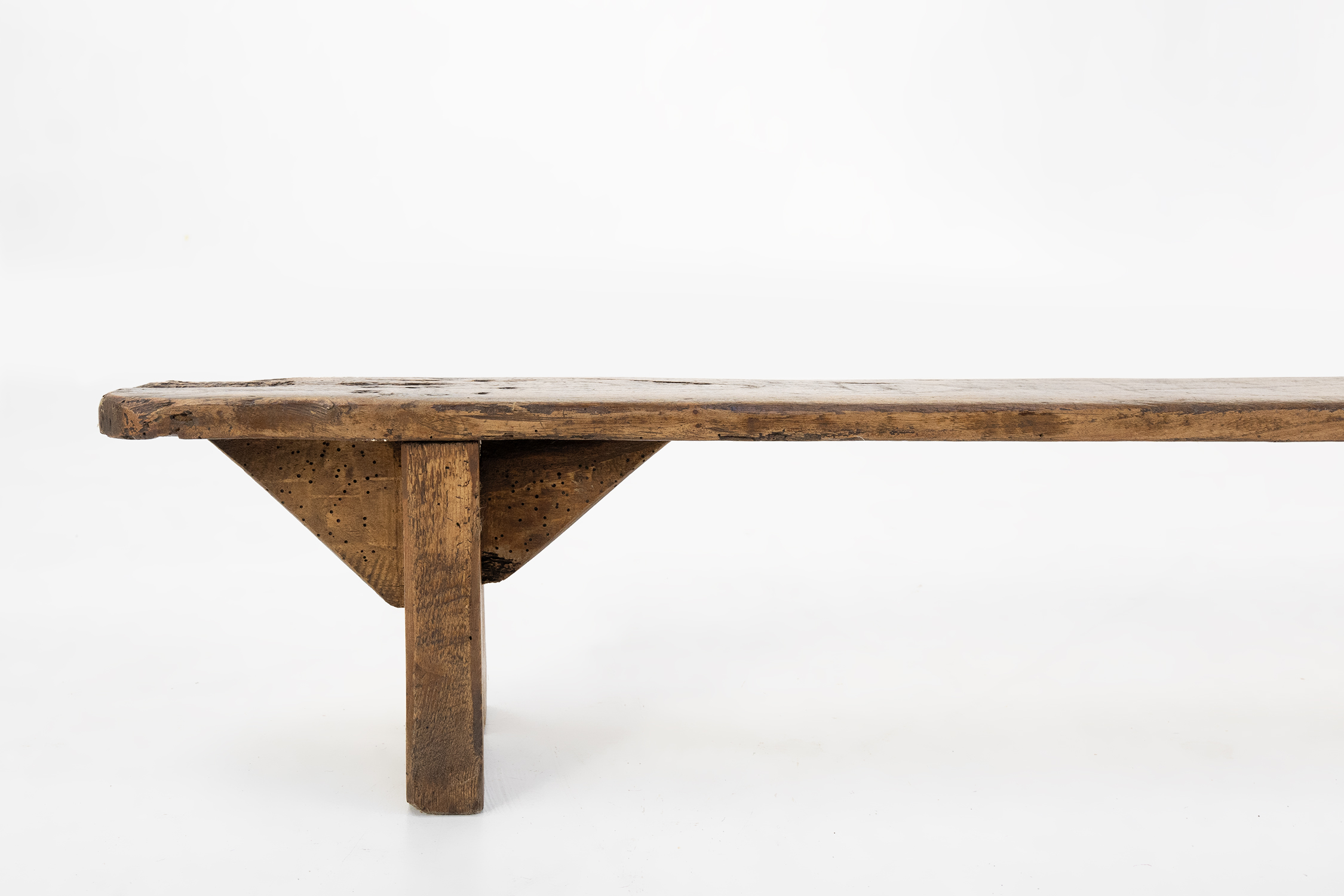 Decorative wooden low bench, France ca. 1850thumbnail